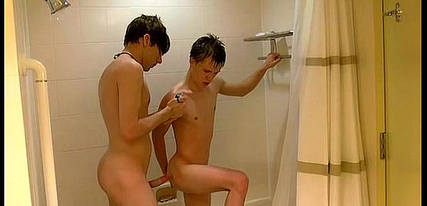  Gay boner sleep bj William and Damien get into the shower together